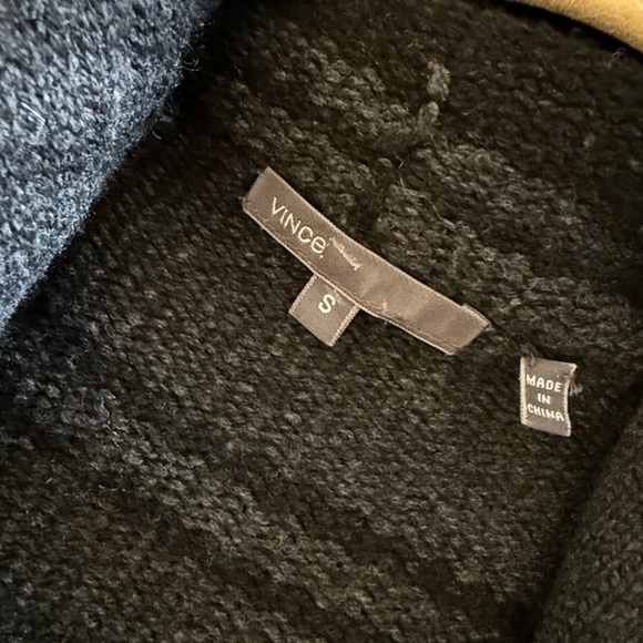 Vince Textured grey blue sweater Coat - Picture 6 of 7